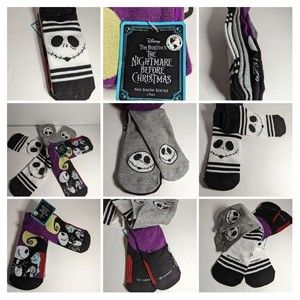 3 pk Disney Nightmare Before Christmas Womens Size 4-10 No Show Socks Jack Sally